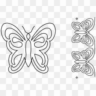 Previous Productnext Product - Butterfly Border To Colour, HD Png Download