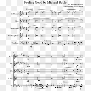 Feeling Good By Michael Bublé Random Quintet - We Are Number 1 Sheet Music, HD Png Download
