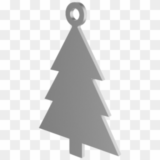 Xmas Tree Silver Decoration, HD Png Download