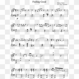 Feeling Good Sheet Music Composed By Michael Buble - Adoramus Te Jerry Estes, HD Png Download