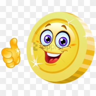 Free Png Smiling Coin Png Image With Transparent Background - Thumbs Up Emoticon, Png Download