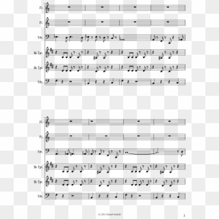 Pirate Ship Theme Sheet Music Composed By Arr - Armed Forces Medley Trumpet, HD Png Download