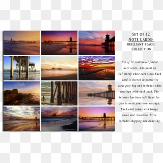 Brilliant Beaches Collection Note Card Set - Sea, HD Png Download