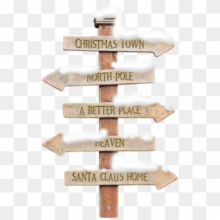 Christmas Mix, Christmas Signs, Xmas, Christmas Images, - Wooden Road Sign Png, Transparent Png
