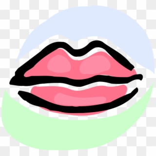Vector Illustration Of Mouth Lips - Mouth Clipart, HD Png Download