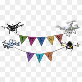 Thank You Banner Png , Png Download - Thank You With Drone, Transparent Png