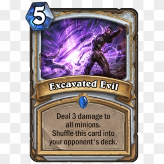 Excavated Evil Card - Hearthstone Spell Cards, HD Png Download