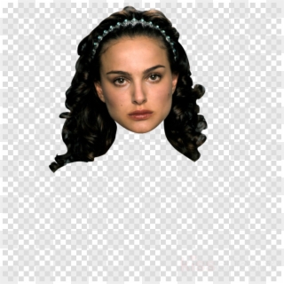 Natalie Portman Star Wars Clipart Natalie Portman Padmé - Woman Cartoon Face Clipart, HD Png Download