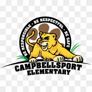 Campbellsport Elementary School Home Of The Cougars - Cougar Elementary School Logo, HD Png Download