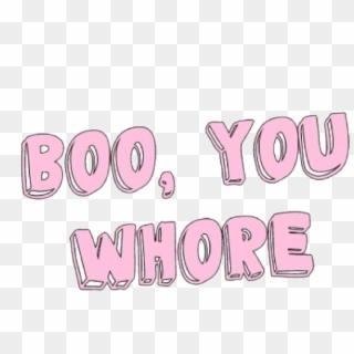Mean Girls - Pink Background Boo You Whore, HD Png Download