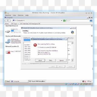 Winvista Guest Addition Install Error - Wastenotime Safari, HD Png Download