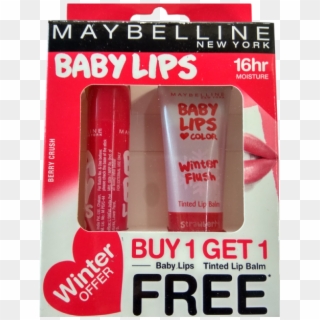 Maybelline Newyork Baby Lips Berry Crush 4g 9ml - Maybelline Baby Lips Winter Offer, HD Png Download