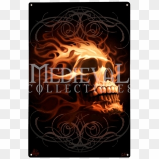 Fire Skull, HD Png Download