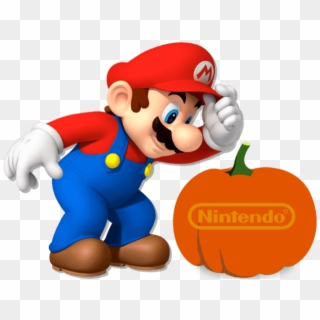 Nintendo Jack O'lantern Halloween - Mario And Fire Flower, HD Png Download
