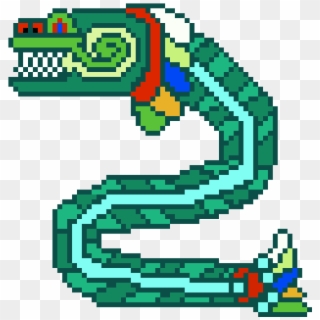 Reckoner - Quetzalcoatl Pixel Art, HD Png Download