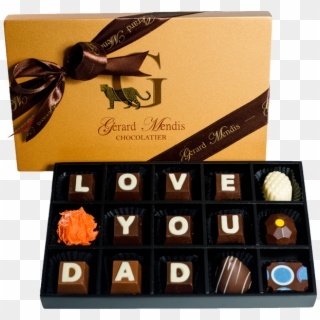 Love You Dad 12 Piece Classic Wooden Box - Chocolate Truffle, HD Png Download