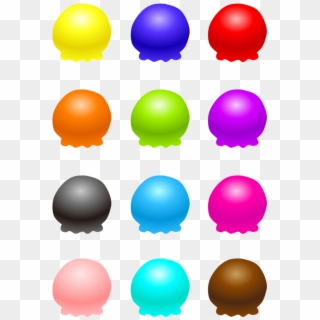 Ice Cream Balls Transparent Png - Ice Cream Ball Vector, Png Download