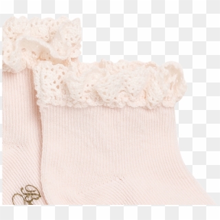 Baby Socks With Lace Milk White - Lace, HD Png Download