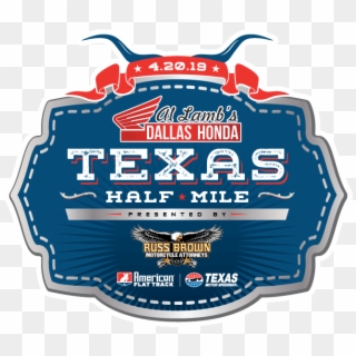 Al Lamb's Dallas Honda Backs Texas Half-mile - Emblem, HD Png Download