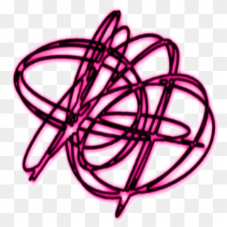 #mq #pink #swirls #swirl #neon - Circle, HD Png Download