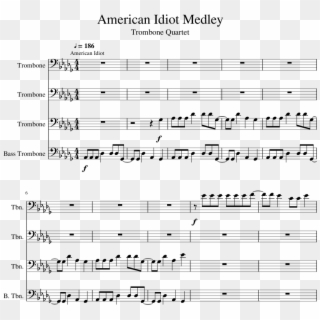American Idiot Medley - Office Theme Song Trombone, HD Png Download