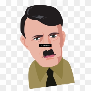 Hitler Head Png - Cartoon, Transparent Png