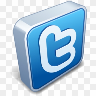 Social Media - Twitter Logo 3d Png, Transparent Png