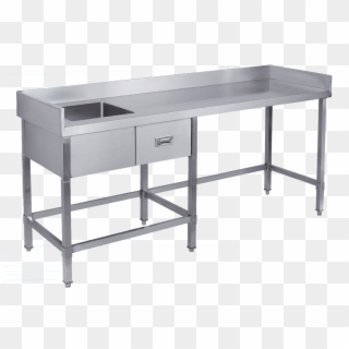 Stainless Steel Bar Bench , Png Download - Desk, Transparent Png