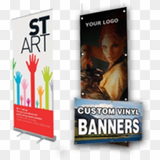 Vertical Pull Up Banner, HD Png Download