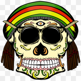 Tranquil Skull - Calavera Mexicana Reggae, HD Png Download