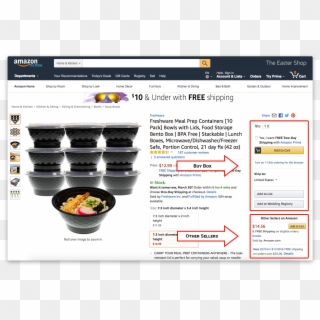 7 Facts About The Amazon Buy Box - Lunchbox, HD Png Download