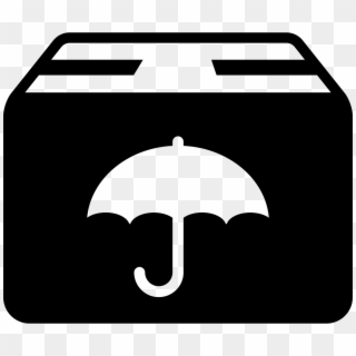 Delivery Package With Umbrella Symbol Comments - Insurance Circle Icon Png, Transparent Png