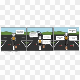 Drop Books In Road - Cartoon, HD Png Download