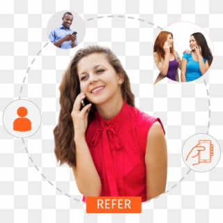 Refer A Friend In 3 Simple Steps - Girl, HD Png Download