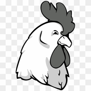 File Bw Svg - Chicken Head Clipart Black And White, HD Png Download