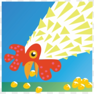 Free Chicken Vector - Chicken Eating Corn Cartoon, HD Png Download -  569x600(#5571912) - PngFind