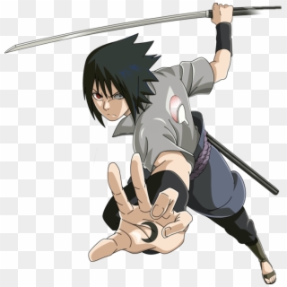 #anime #sasuke #sword #naruto #sharingan #animekun - Sasuke Uchiha Shippuden Full Body, HD Png Download