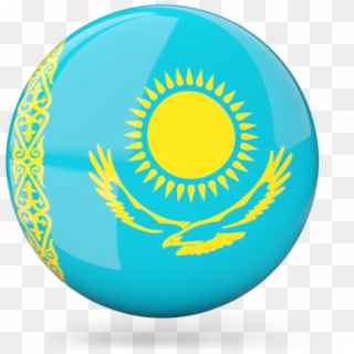 Kazakhstan Flag Round Icon, HD Png Download