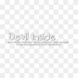 Picsart Devil Inside Text Png, Transparent Png