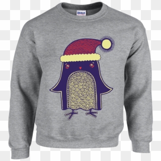 Christmas Penguin Png - Marines Sweatshirt, Transparent Png