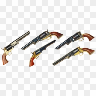 Colt 1851 Navy, Gun, Colt, West, Weapons, Revolver - Firearm, HD Png Download