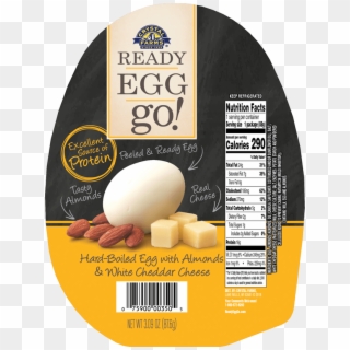 Hard-boiled Egg With Almonds & White Cheddar Cheese - Hard Boiled Egg Protein Pack, HD Png Download