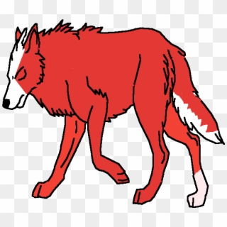 Red Wolf - Cartoon, HD Png Download