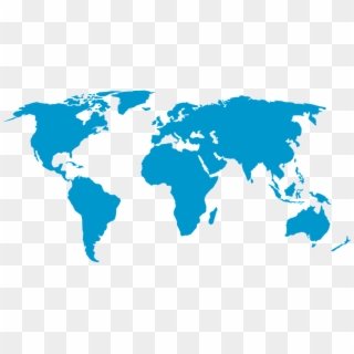Peta Png - World Map Blue Png, Transparent Png