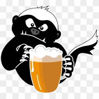 Honeybadger Beer Logo Final - Halesowen Cricket Club Honey Badger, HD Png Download