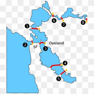 San Francisco Bay Bridges - San Francisco, HD Png Download