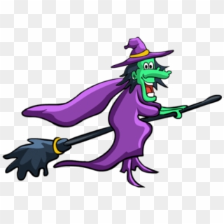 Halloween Witch Clipart 9 Nice Clip Art - Halloween Sign Flying Witch, HD Png Download