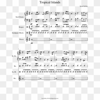 Tropical Islands [original Composition] - Super Smash Bros Ultimate Sheet Music Violin, HD Png Download