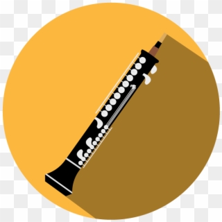 Oboe Instrument Icon-02 - Circle, HD Png Download