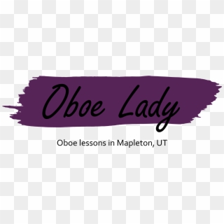 Oboe Lady Logo - Calligraphy, HD Png Download